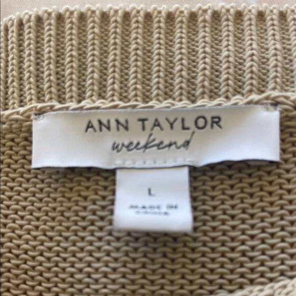 Anne Taylor Weekend Beige Sweater - Picture 3 of 6